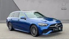 Blue Used 2024 Mercedes C300e AMG Line Premium Plus Estate | £40,807 (Fair price)