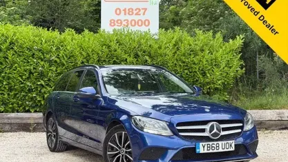 Used Mercedes C220 SE 194 HP (142 kW) 2018 Blue Estate