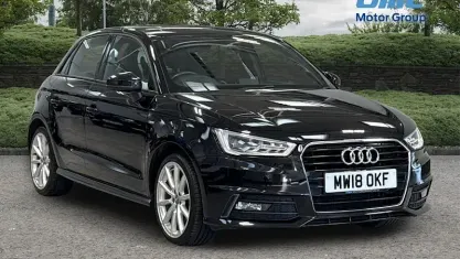 Used Audi A1 Sportback S-Line 125 HP (91 kW) 2018 Black Hatchback