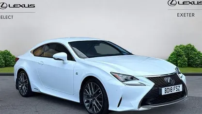 Used Lexus RC300h F Sport 223 HP (164 kW) 2018 White Coupe