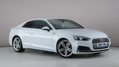 Used Audi A5 S-Line 150 HP (110 kW) 2020 White Coupe