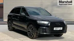 Black Used 2018 Audi Q7 S-Line SUV | £23,390 (Fair price)