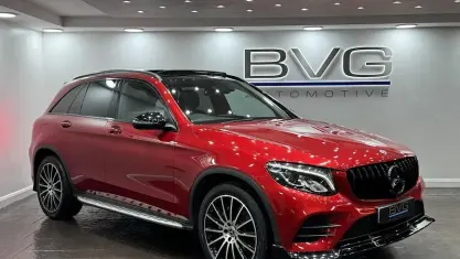 Usado Mercedes GLC250 AMG Line Premium 204 HP (150 kW) 2018 Vermelho Carrinha