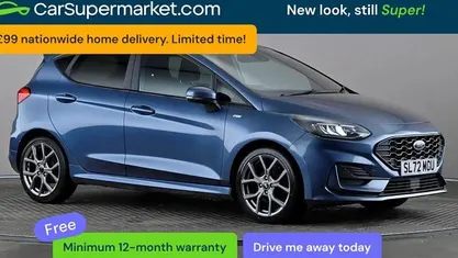 Used Ford Fiesta ST-Line 101 HP (74 kW) 2022 Blue Hatchback