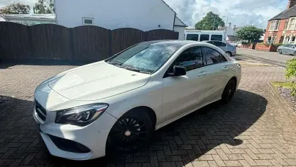 Used Mercedes CLA220 AMG line 177 HP (130 kW) 2016 White Coupe