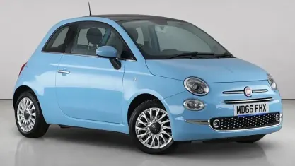 Used Fiat 500 Lounge 69 HP (50 kW) 2016 Blue Hatchback