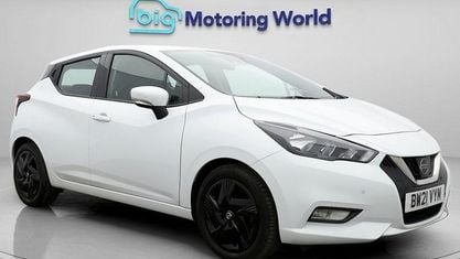 Używany Nissan Micra Acenta 92 KM (67 kW) 2021 Biały Hatchback