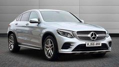 Diamond silver Used 2017 Mercedes GLC220 AMG Line Premium Coupe | £21,490 (Fair price)