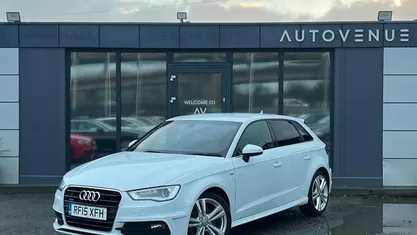 White Used 2015 Audi A3 Sportback S-Line Hatchback | £13,690 (Fair price)