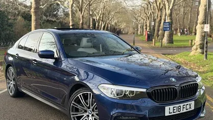 Blue Used 2018 BMW 520 M Sport Sedan | £18,995 (Fair price)