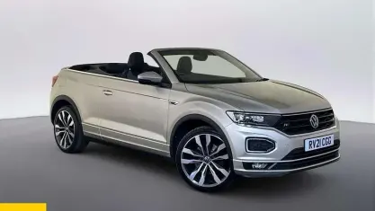 Used VW T-Roc Cabriolet R-line 150 HP (110 kW) 2021 Silver Cabriolet