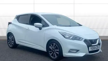 Used Nissan Micra N-Connecta 90 HP (66 kW) 2018 White Hatchback