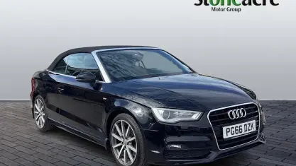Used Audi A3 Cabriolet S-Line 150 HP (110 kW) 2016 Black Cabriolet