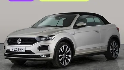 Used VW T-Roc Cabriolet R-line 150 HP (110 kW) 2021 Silver Cabriolet