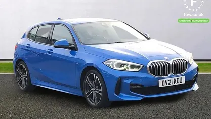 Used BMW 118 M Sport 136 HP (100 kW) 2021 Blue Hatchback