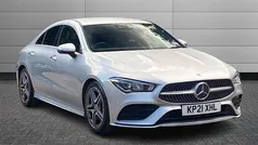 Mojave silver Used 2021 Mercedes CLA220 AMG Line Premium Sedan | £22,500 (Fair price)