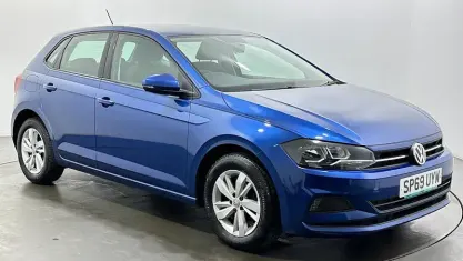 Used VW Polo SE 65 HP (47 kW) 2019 Blue Hatchback