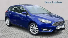 Blue Used 2017 Ford Focus Titanium Hatchback | £6,280 (Good price)
