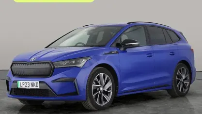 Used Skoda Enyaq iV SportLine 150 kW (204 HP) 2023 Blue SUV
