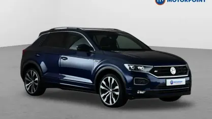 Used VW T-Roc R-line 150 HP (110 kW) 2020 Blue SUV