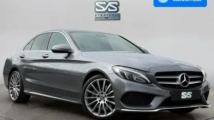 Used Mercedes C250 AMG line 204 HP (150 kW) 2018 Grey Sedan