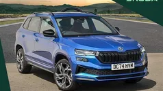 Race blue metallic Used 2024 Skoda Karoq SportLine SUV | £29,995 (Fair price)