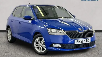 Used Skoda Fabia SE 95 HP (69 kW) 2021 Blue Hatchback