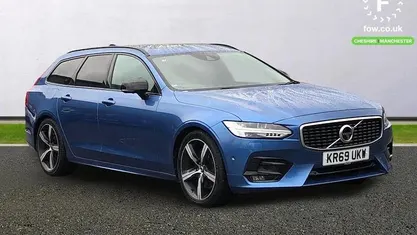 Used Volvo V90 R-Design 250 HP (183 kW) 2019 Blue Estate