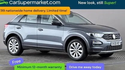 Used VW T-Roc SE 116 HP (85 kW) 2020 Grey SUV