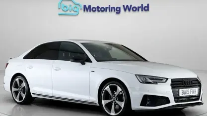 Używany Audi A4 Black Edition 150 KM (110 kW) 2019 Biały Sedan/Limuzyna