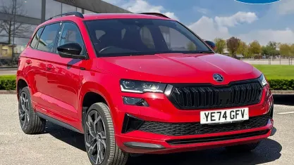 Used Skoda Karoq SportLine 150 HP (110 kW) 2024 Red SUV