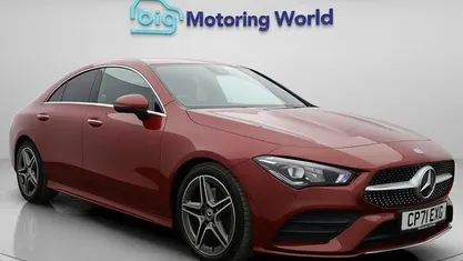Begagnad Mercedes CLA200 AMG line 163 HK (119 kW) 2021 Röd Sportkupé