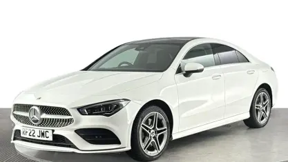 Used Mercedes CLA250e AMG line 218 HP (160 kW) 2022 White Coupe