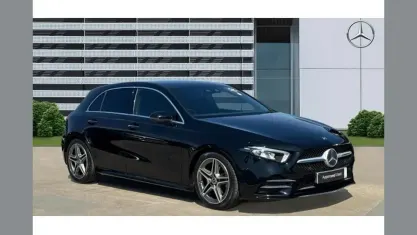 Used Mercedes A200 AMG Line Premium 163 HP (119 kW) 2020 Black Hatchback
