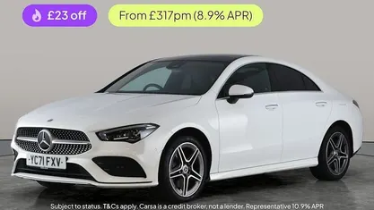 White Used 2021 Mercedes CLA250e AMG Line Premium Plus Sedan | £22,369 (Fair price)