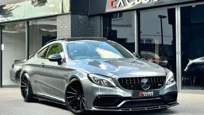 Used Mercedes C63S AMG Premium 510 HP (375 kW) 2018 Grey Coupe