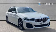 White Used 2022 BMW 520 M Sport Estate | £28,595 (Fair price)