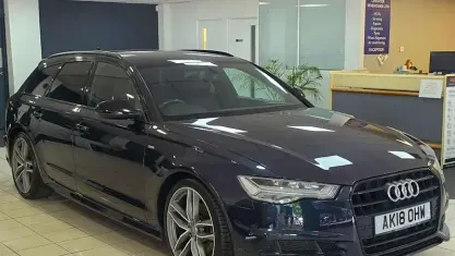 Used Audi A6 Black Edition 190 HP (139 kW) 2018 Blue Estate