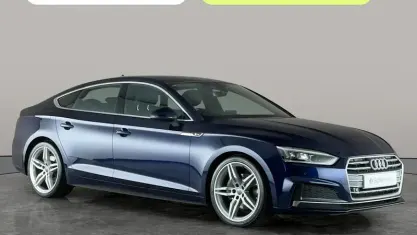 Used Audi A5 Sportback S-Line 190 HP (139 kW) 2019 Blue Hatchback