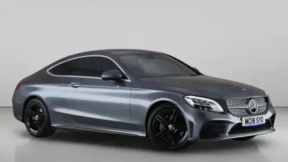 Used Mercedes C200 AMG line 184 HP (135 kW) 2018 Grey Coupe