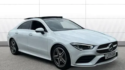 Used Mercedes CLA180 AMG Line Premium Plus 136 HP (100 kW) 2021 White Coupe