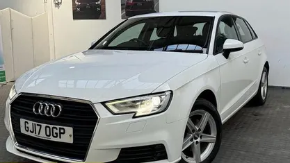 White Used 2017 Audi A3 Sportback Comfort Hatchback | £8,990 (Fair price)