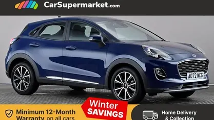 Blue Used 2022 Ford Puma Titanium Hatchback | £14,897 (Fair price)