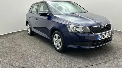 Used Skoda Fabia SE 90 HP (66 kW) 2016 Blue Hatchback