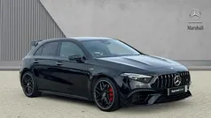 Black Used 2024 Mercedes A45 AMG Hatchback | £49,380 (Fair price)