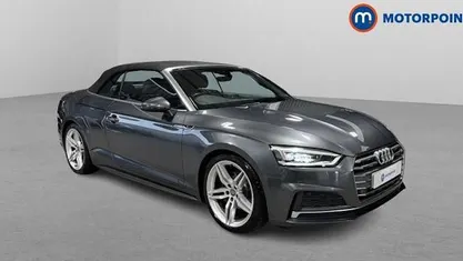 Used Audi A5 Cabriolet S-Line 190 HP (139 kW) 2019 Grey Cabriolet