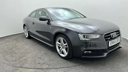 Usado Audi A5 S-Line 177 HP (130 kW) 2014 Cinzento Coupé