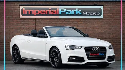 Used Audi A5 Cabriolet S-Line 177 HP (130 kW) 2015 White Cabriolet