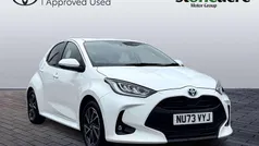 White Used 2023 Toyota Yaris Hybrid Design Hatchback | £18,500 (Fair price)