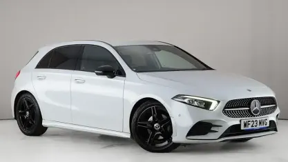 Used Mercedes A200 AMG Line Premium 163 HP (119 kW) 2022 White Hatchback